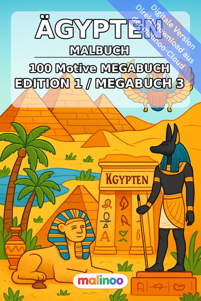 Ausmalreise ins alte Ägypten – sofort zum Loslegen