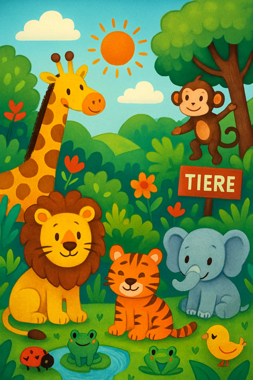 Tiere Malbuch