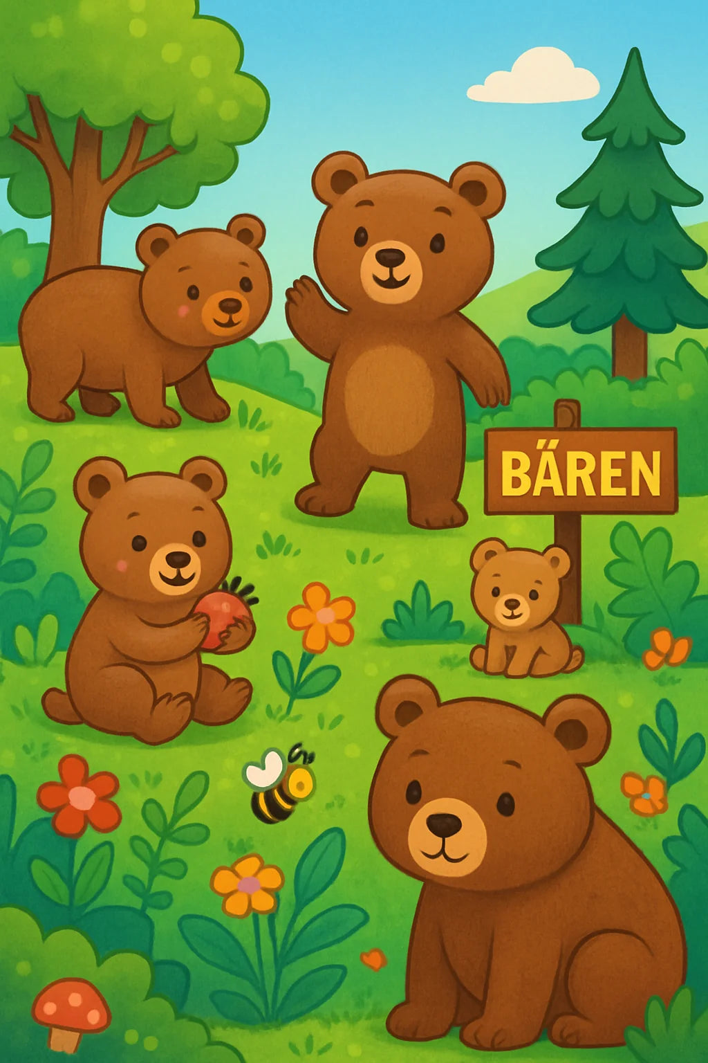 Bären Malbuch