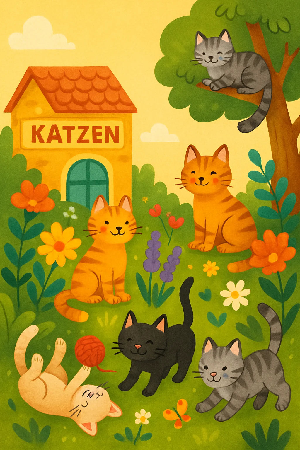 Katzen Malbuch