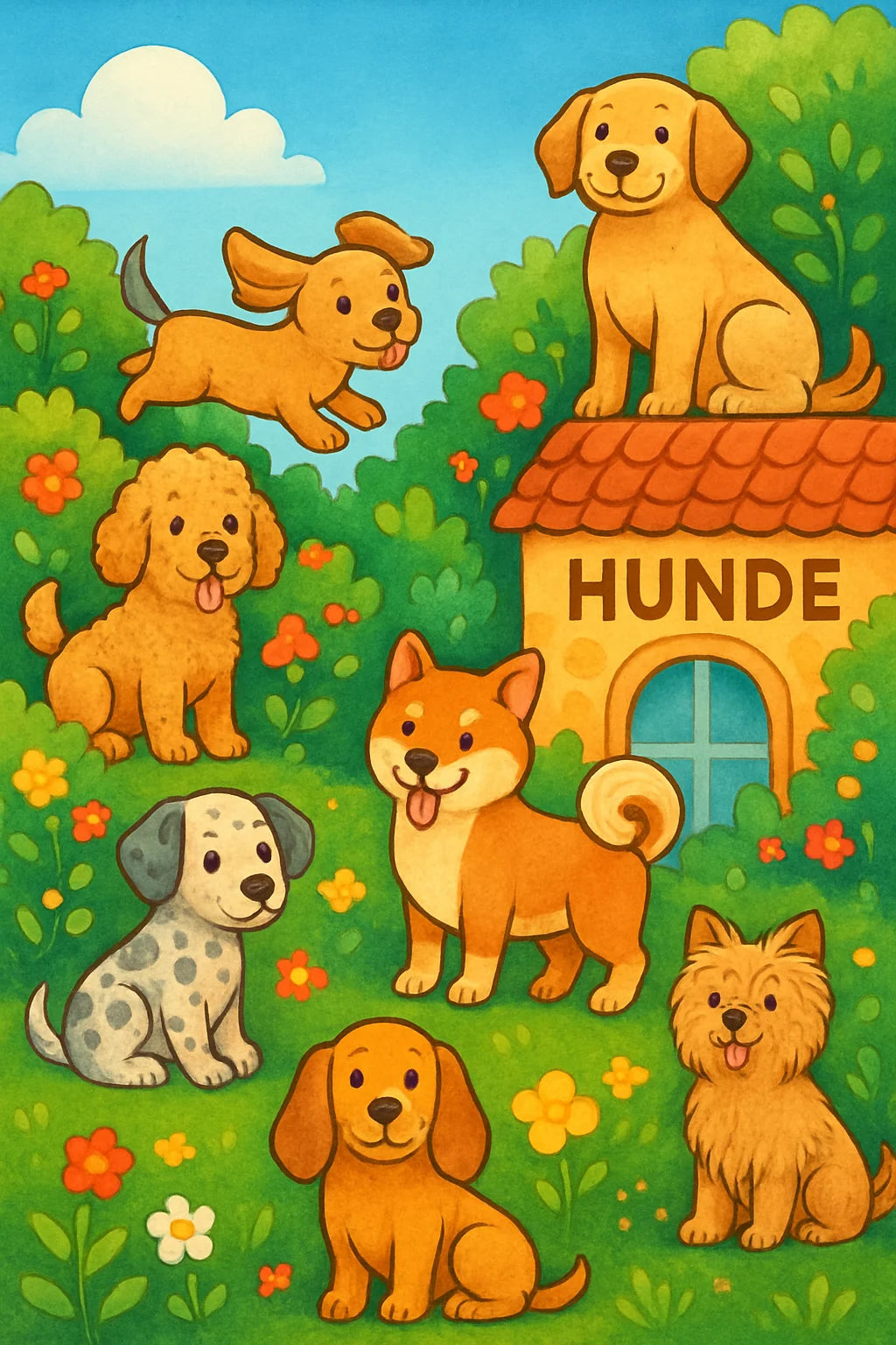 Hunde Malbuch