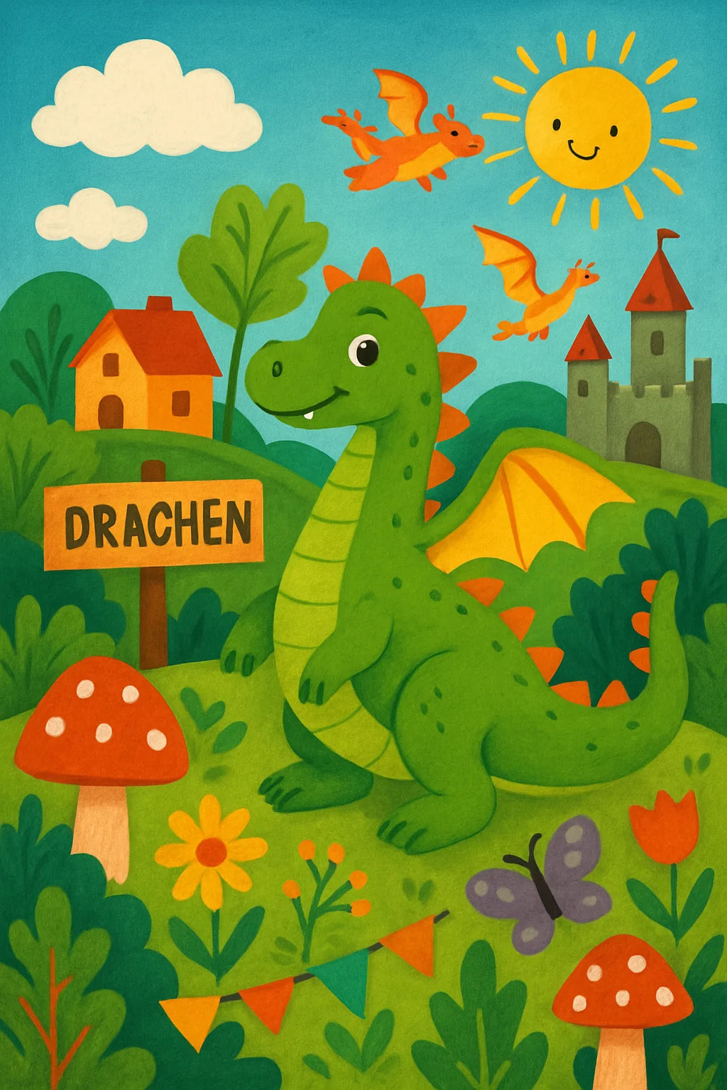 Drachen Malbuch