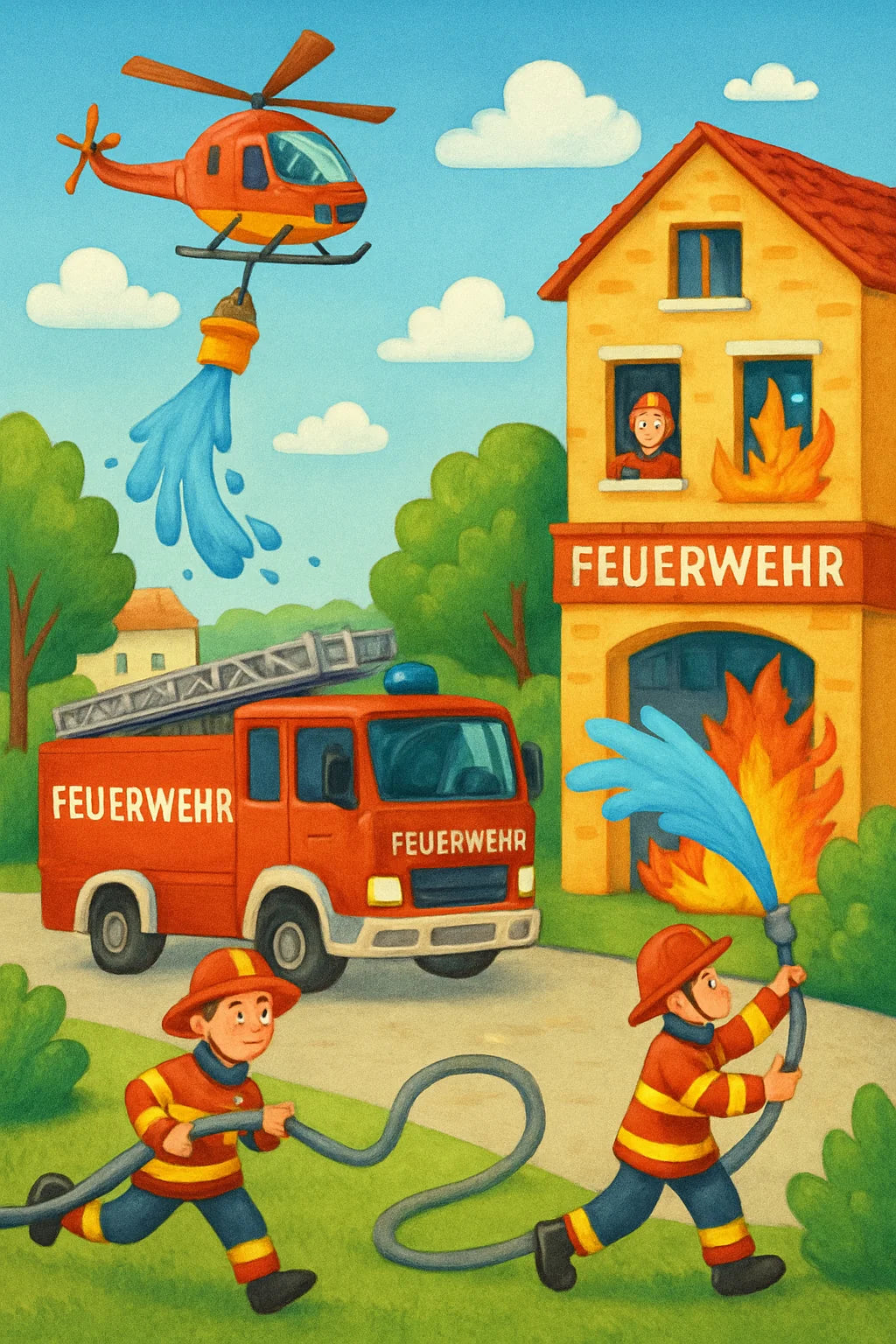 Feuerwehr Malbuch