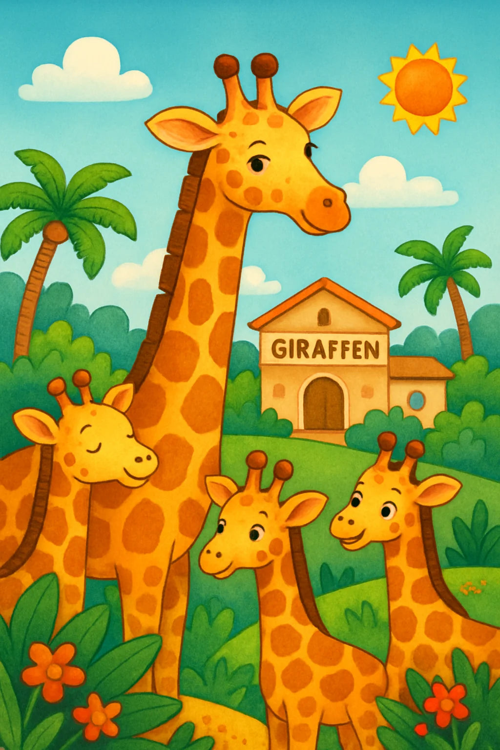Giraffen Malbuch