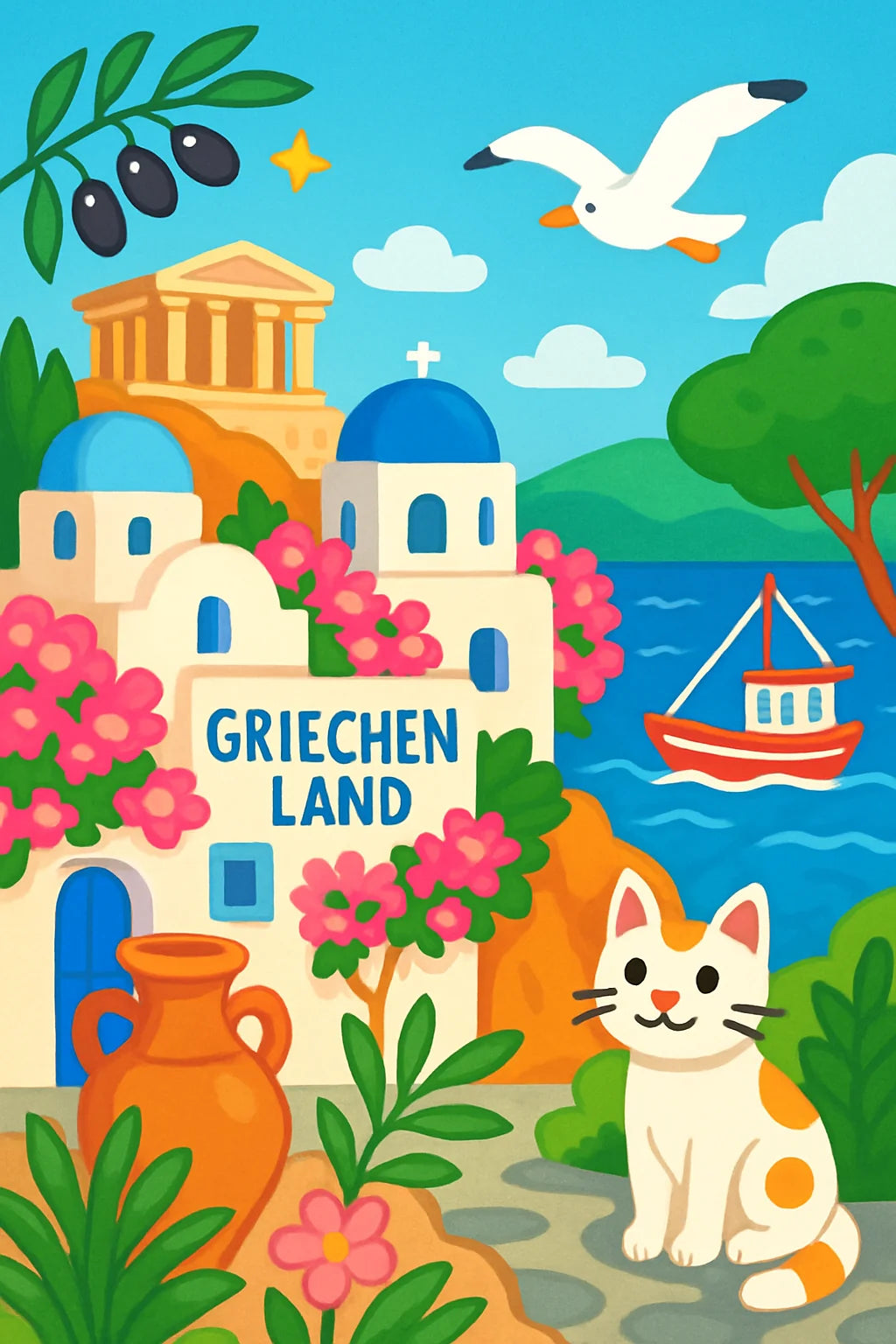 Griechenland Malbuch