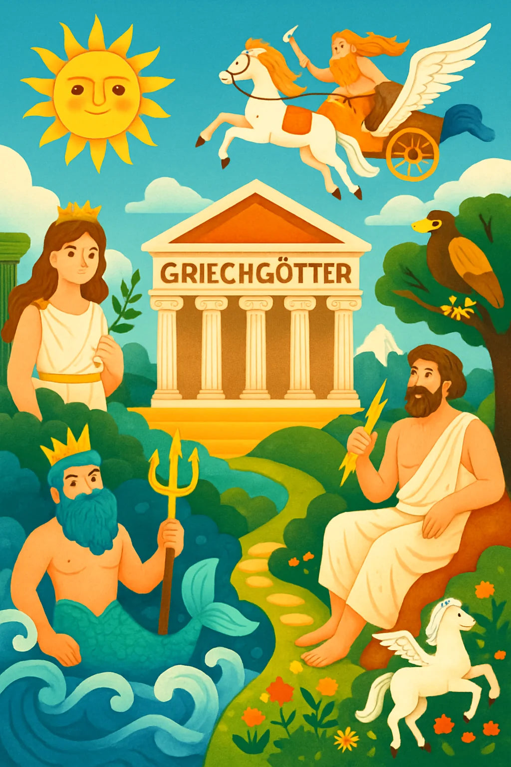 Griechische Götter Malbuch
