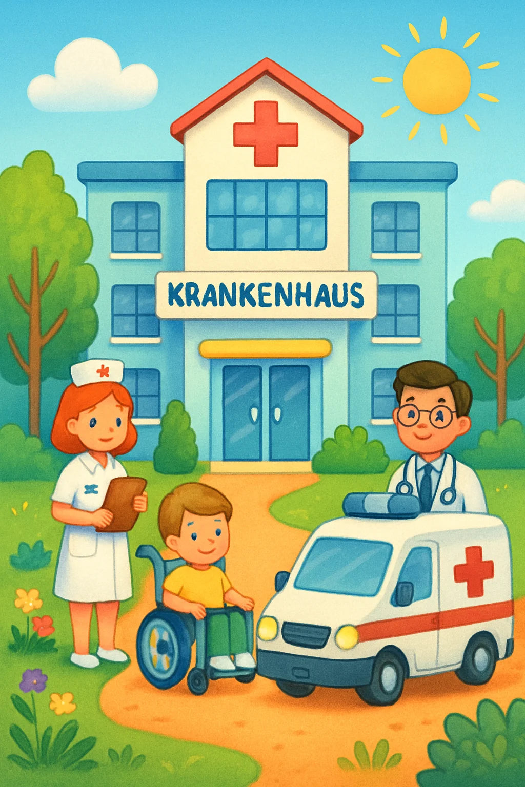 Krankenhaus Malbuch