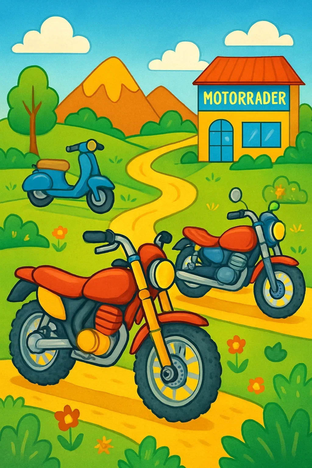 Malbuch Motorräder
