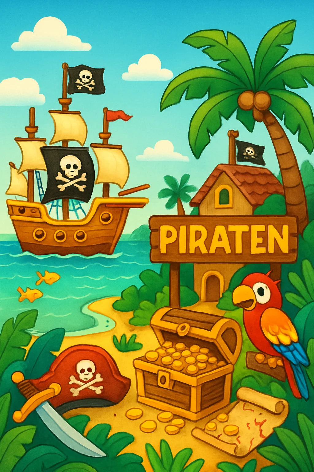 Piraten Malbuch