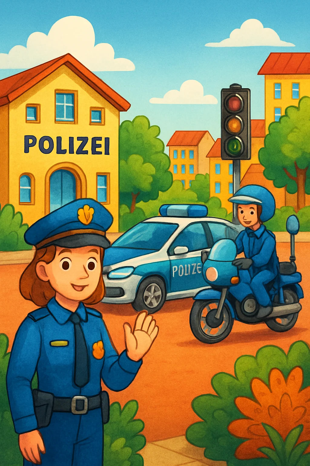 Polizei Malbuch