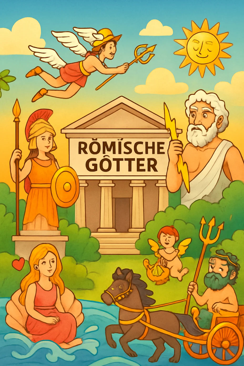 Römische Götter Malbuch