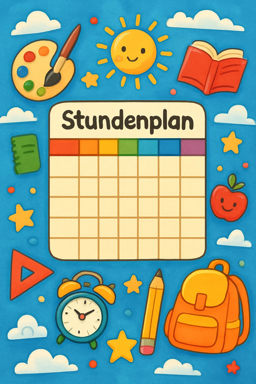 Stundenplan Malbücher – Kategoriebild