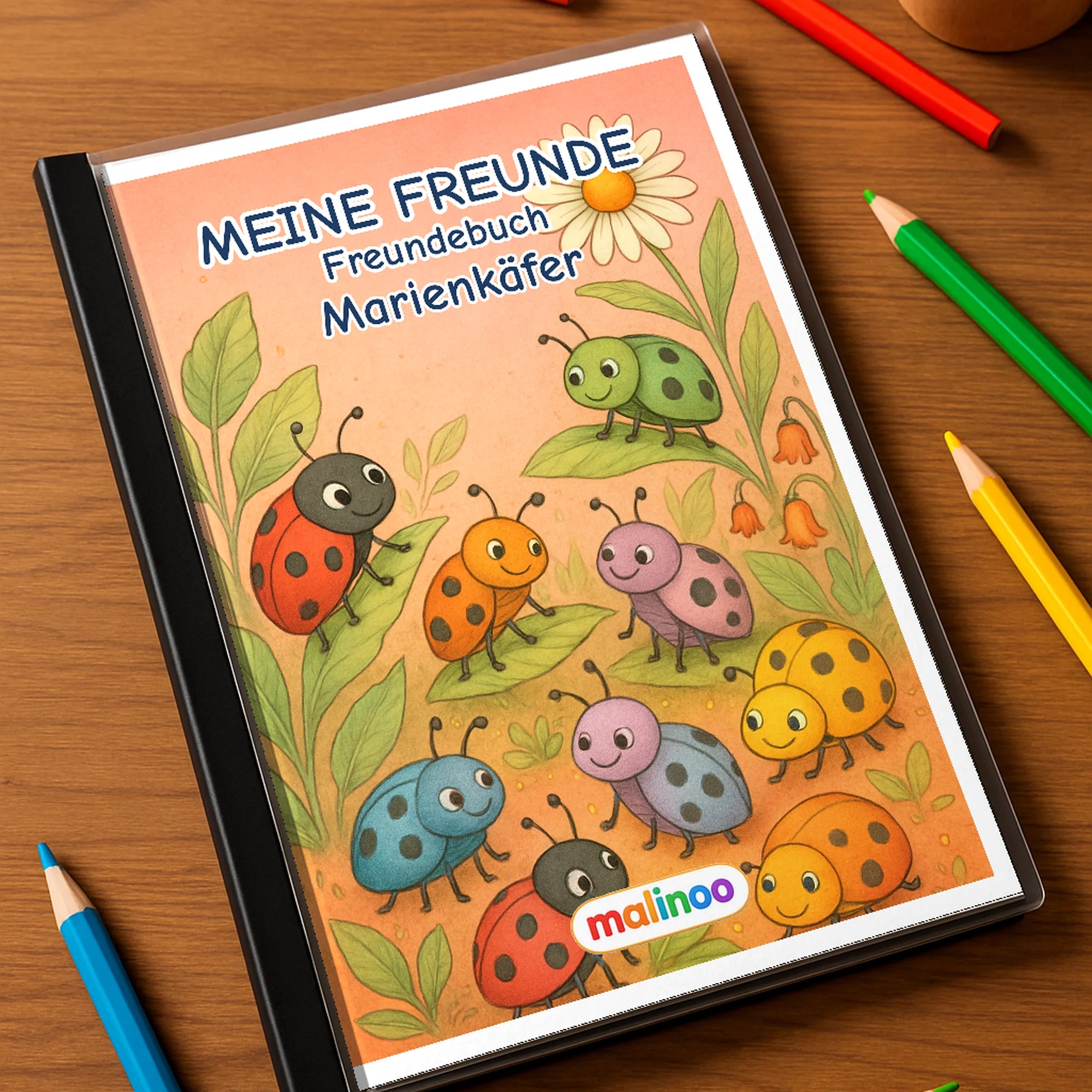 Freundebuch Ladybug mockup