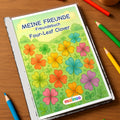 Freundebuch Four-Leaf Clover mockup