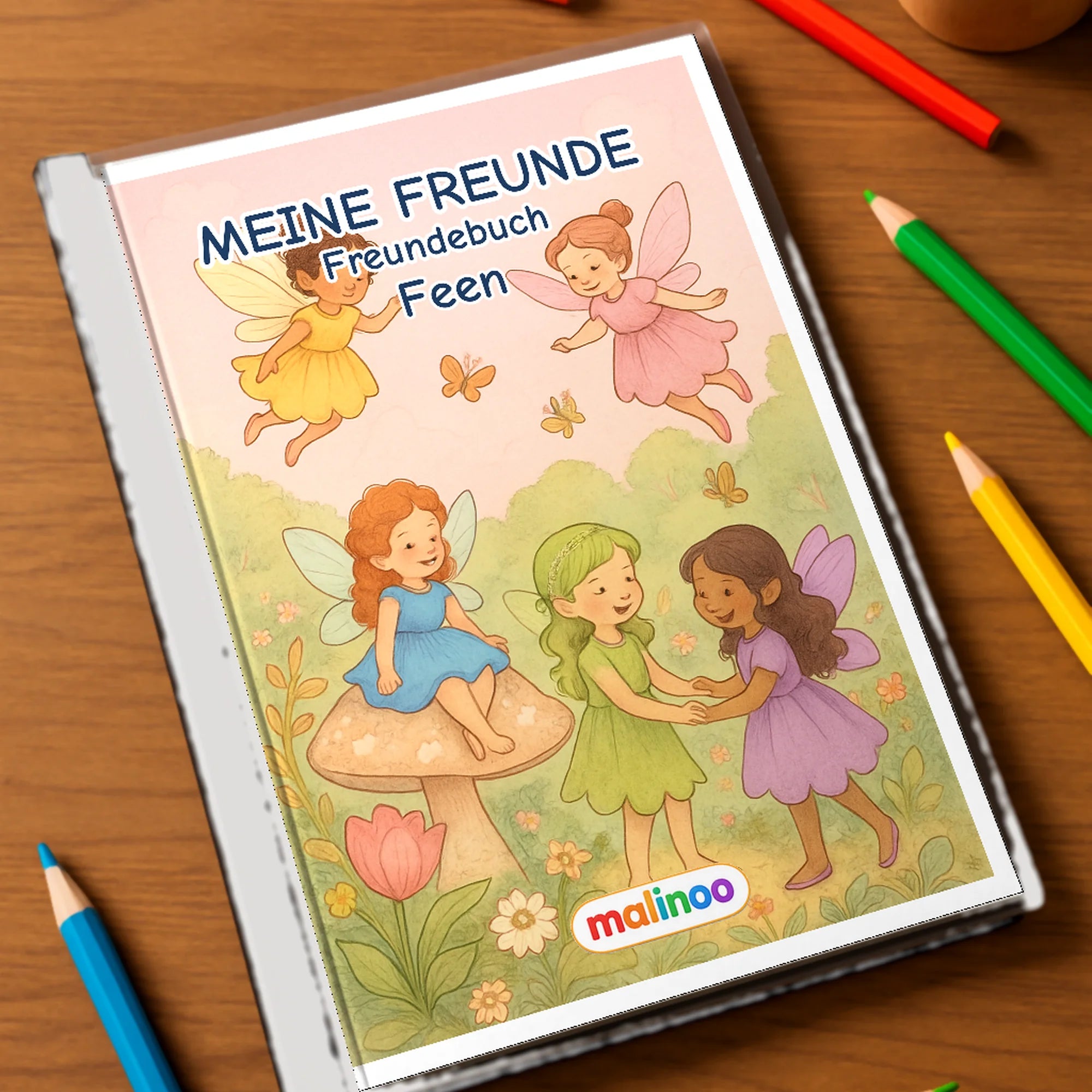 Freundebuch Fairies mockup