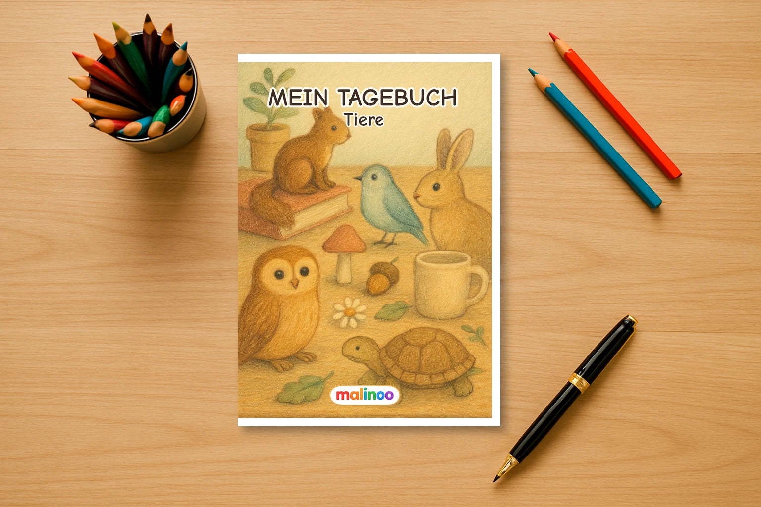 Tagebuch Baby Animals Low