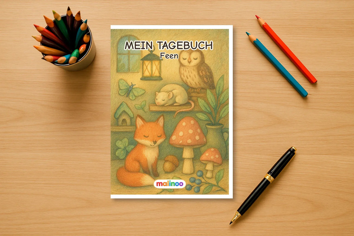 Feen Geschenkset – Malbuch, Tagebuch & Wandkalender 2027 – 10 % gespart – Tagebuch