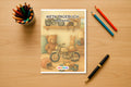 Tagebuch Motorcycles Activity Medium mockup schreibtisch motorcycles activity