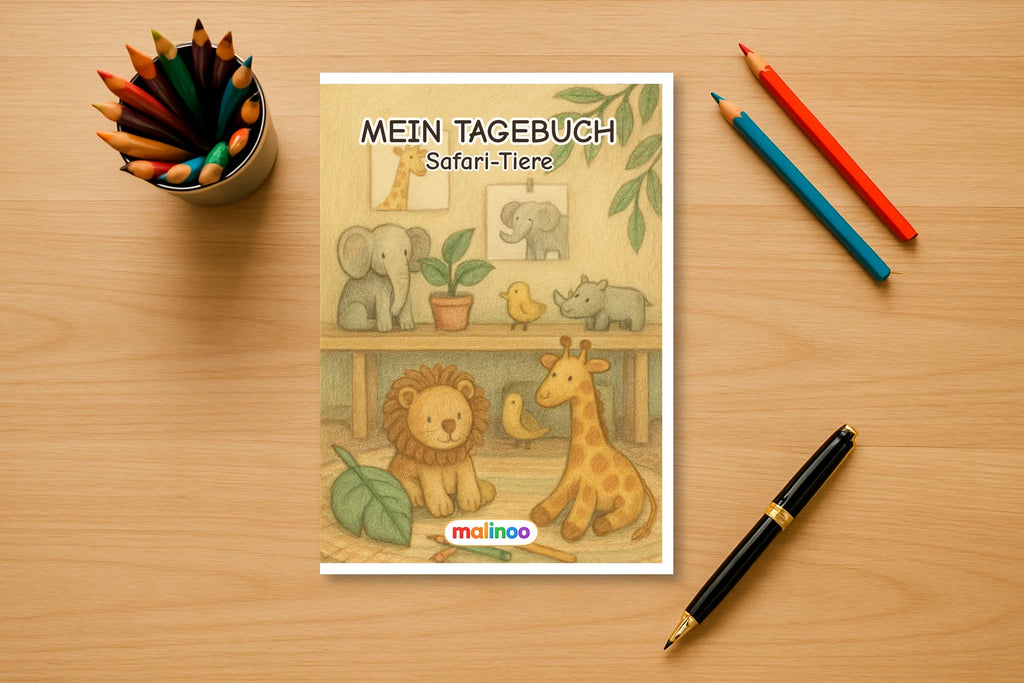 Tagebuch Safari Animals Low