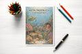 Tagebuch Underwater World Medium mockup schreibtisch underwater world