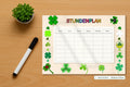 four-leaf clover Stundenplan mockup