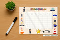 police Stundenplan mockup