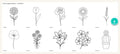 Stickvorlage Blumen 1