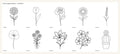 Stickvorlage Blumen 1