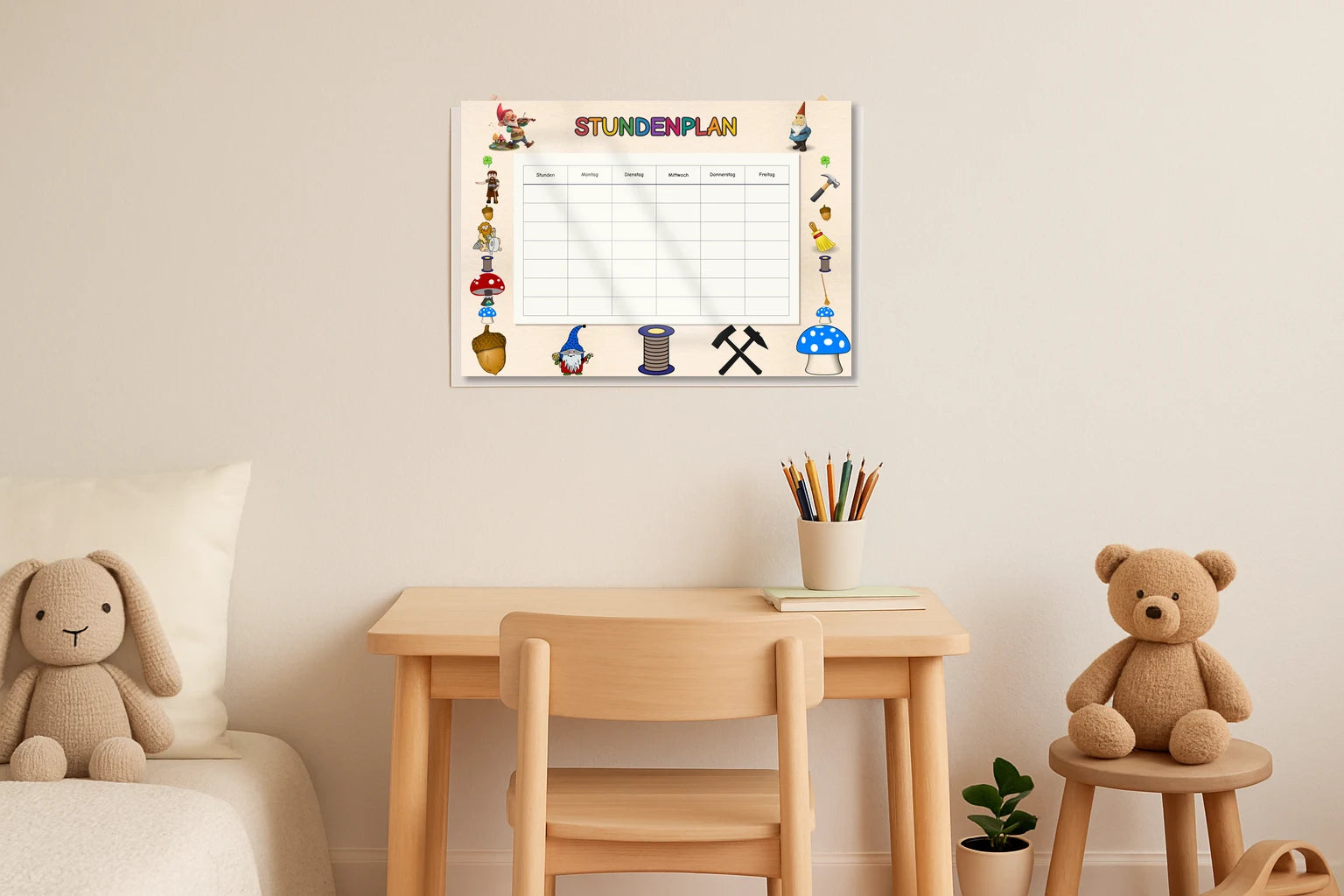 brownie Stundenplan kinderzimmer