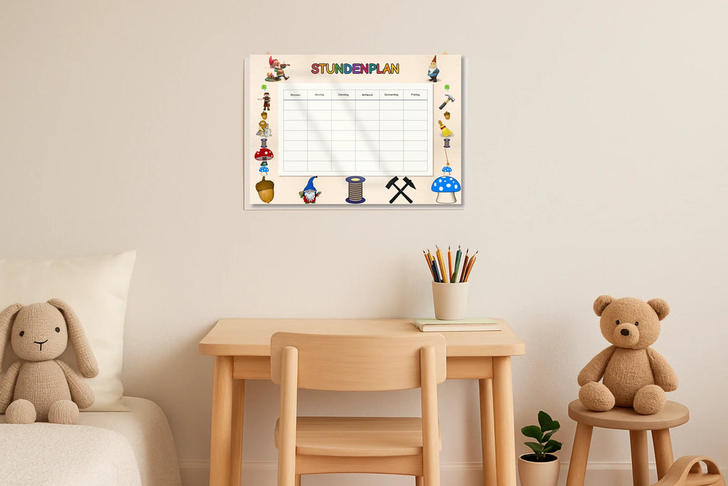 brownie Stundenplan kinderzimmer