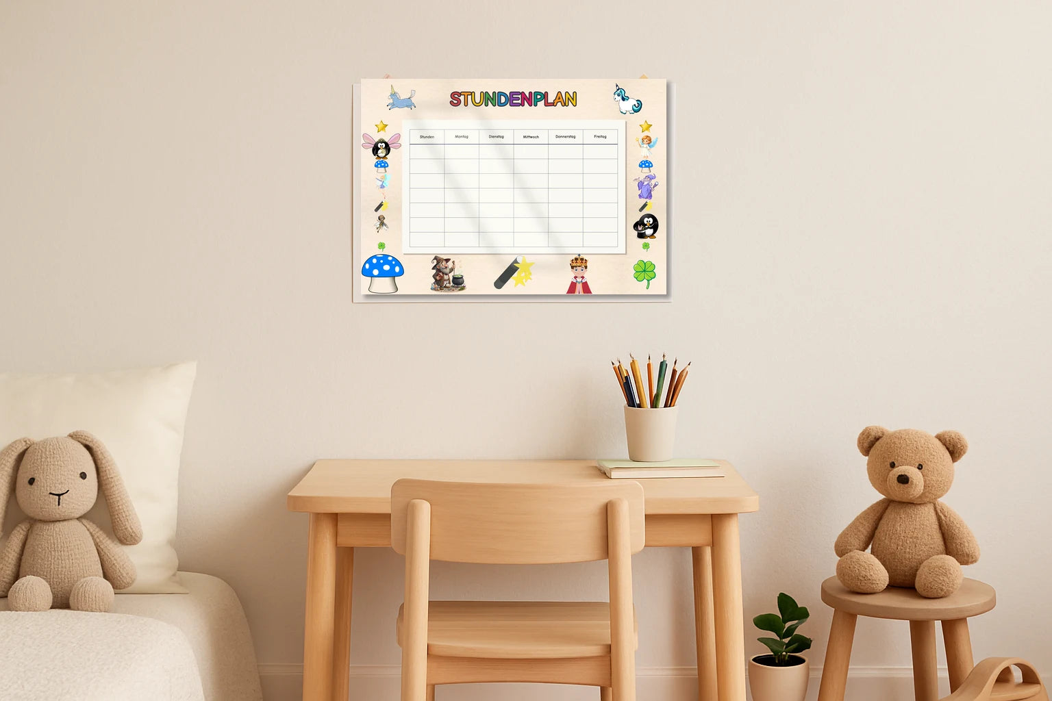 fairies Stundenplan kinderzimmer