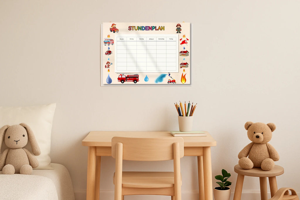 Fire department Stundenplan kinderzimmer