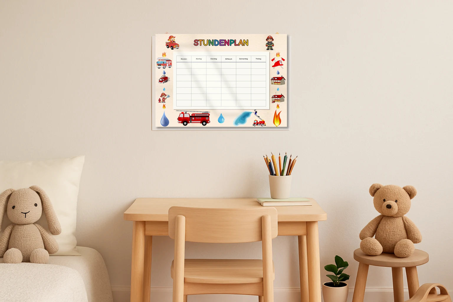 Fire department Stundenplan kinderzimmer