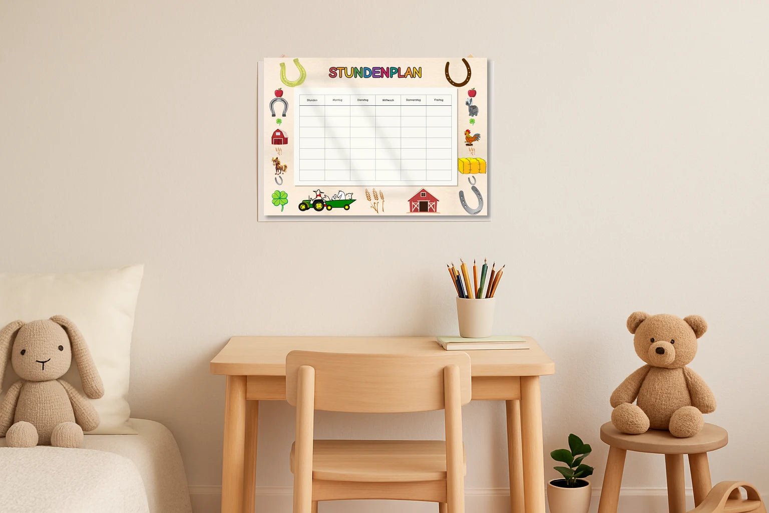 horseshoe Stundenplan kinderzimmer