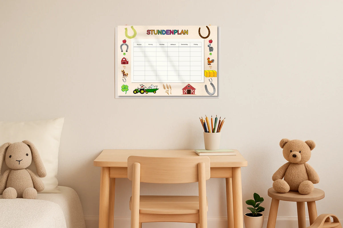 horseshoe Stundenplan kinderzimmer