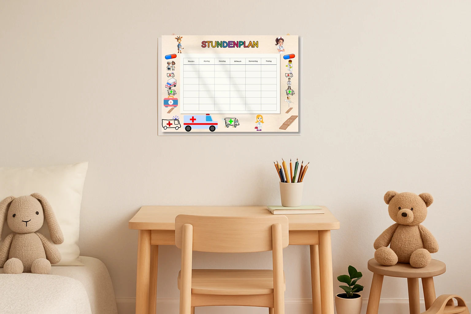hospital Stundenplan kinderzimmer