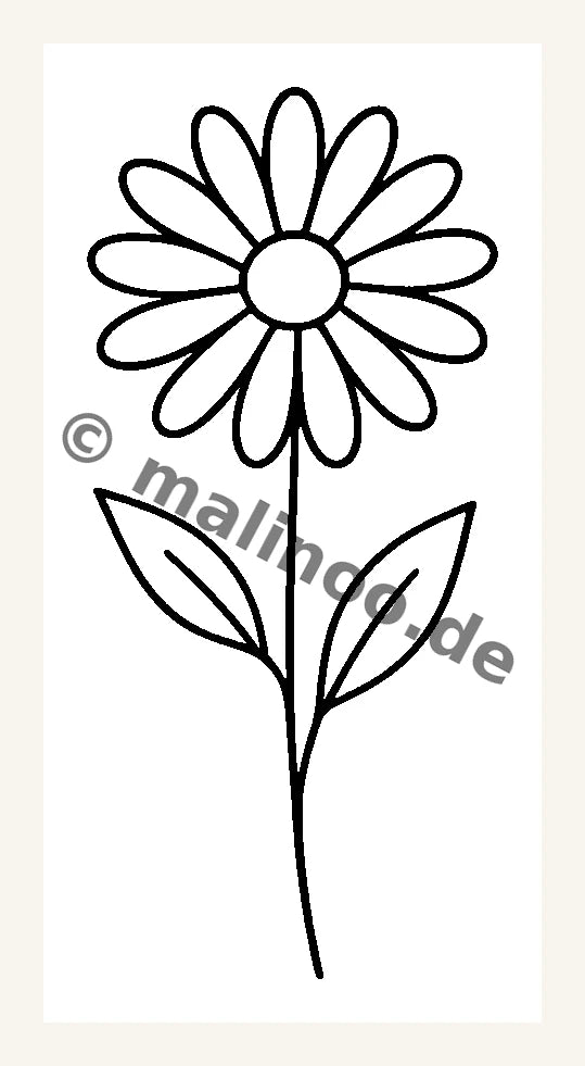 Stickvorlage Blumen 2