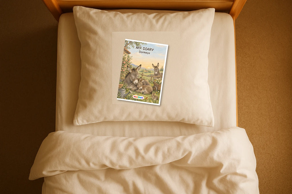 Tagebuch Donkey Low mockup bett donkey en
