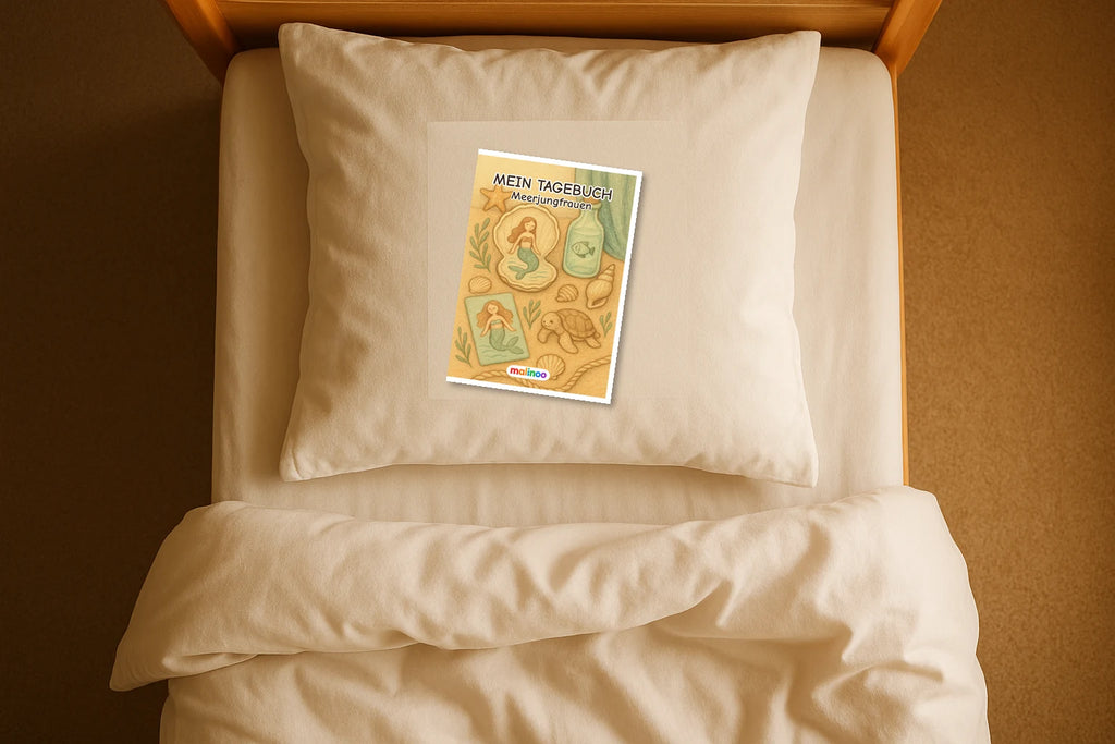 Tagebuch Mermaids Medium mockup bett mermaids
