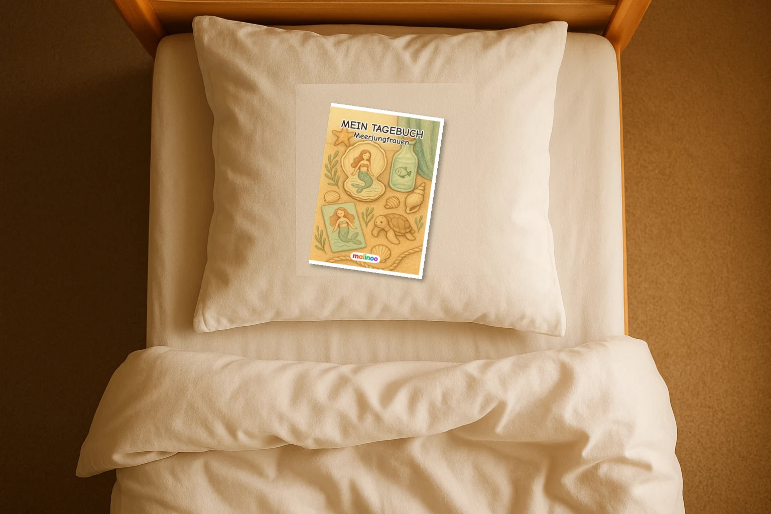 Tagebuch Mermaids Medium mockup bett mermaids