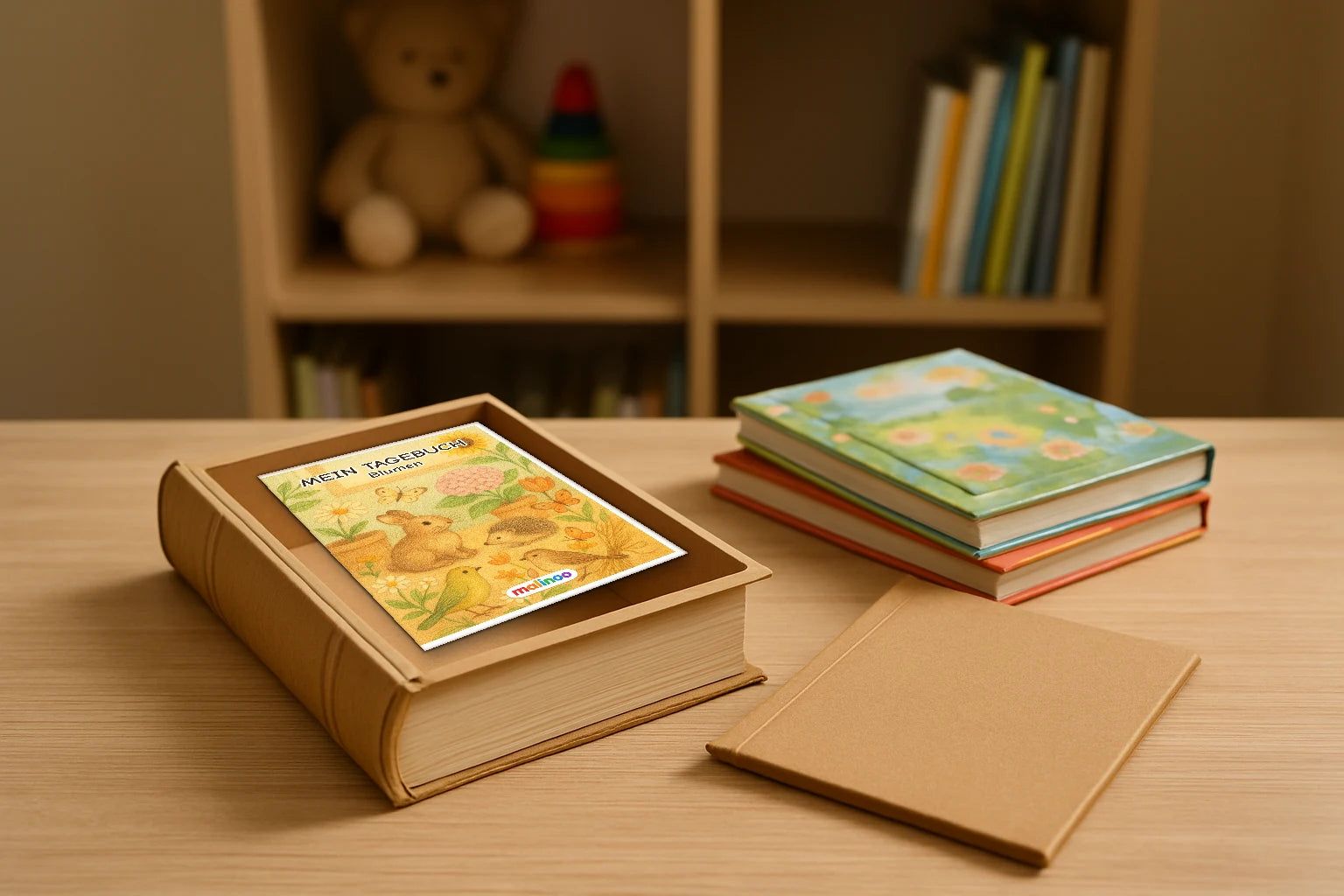Tagebuch Flowers Medium mockup versteckbox flowers