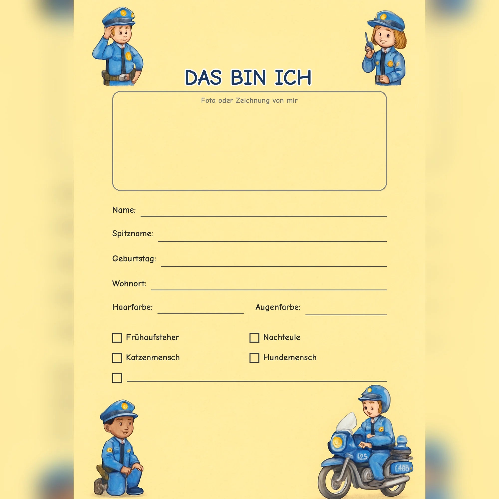 Freundebuch Police preview