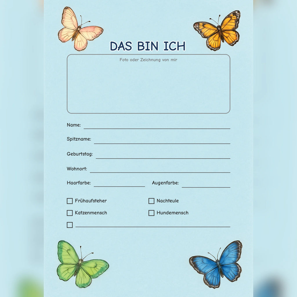 Freundebuch Butterflies preview