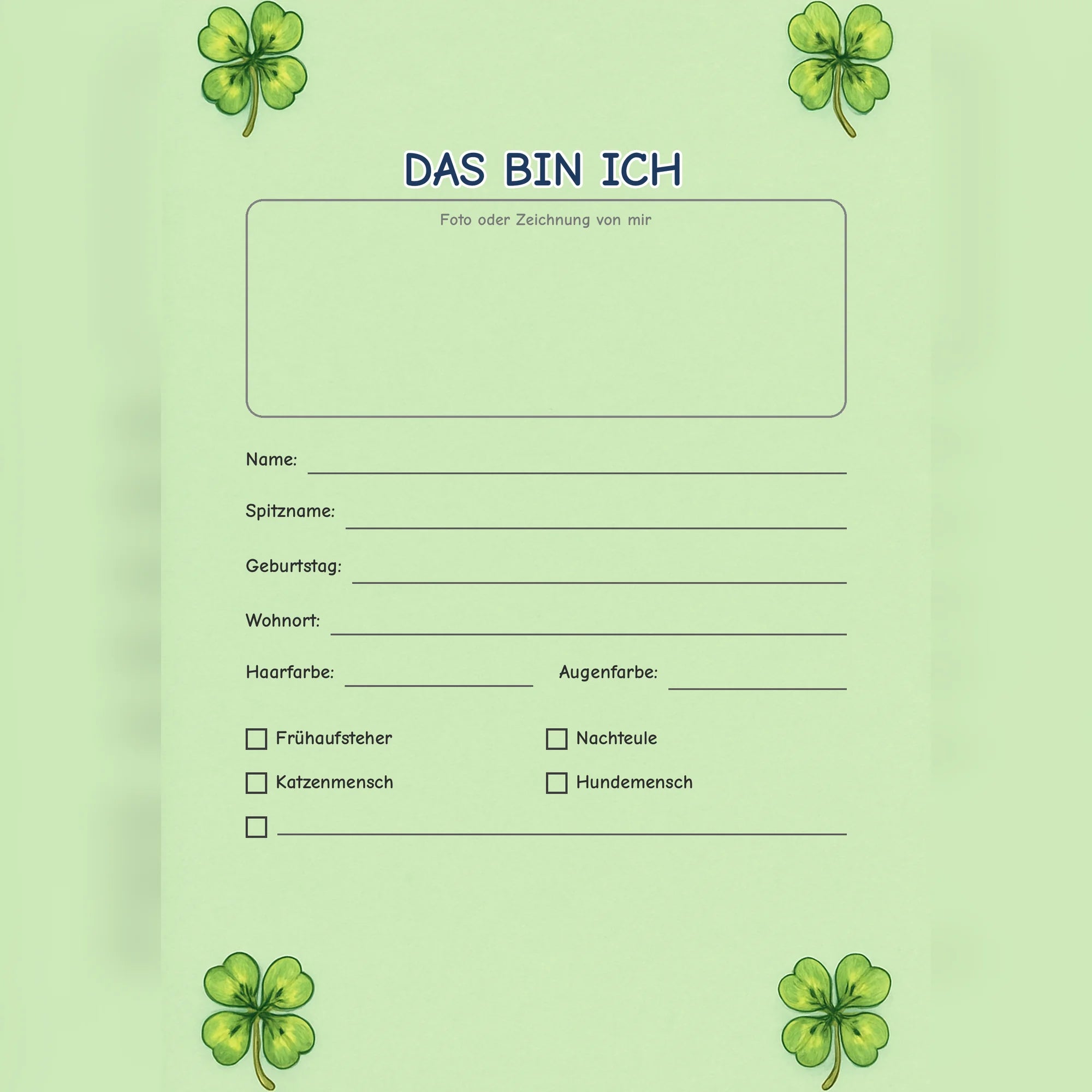 Freundebuch Four-Leaf Clover preview