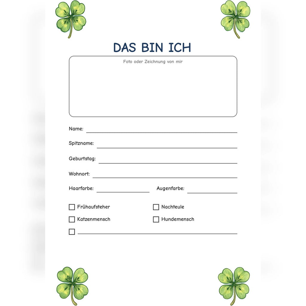 Freundebuch Four-Leaf Clover