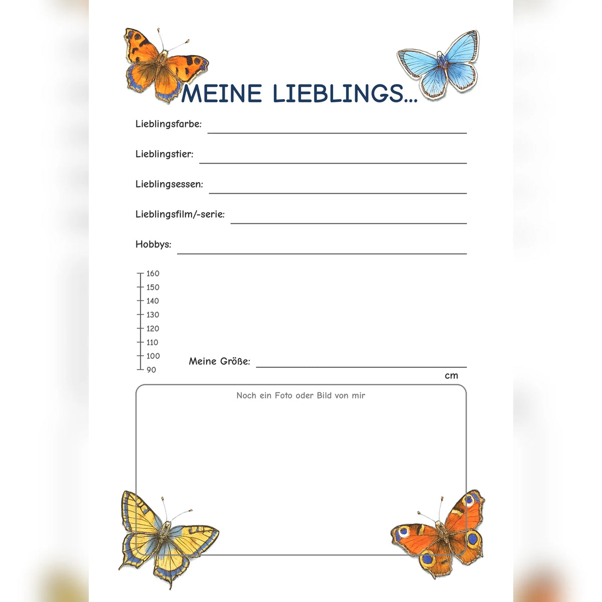 Freundebuch Butterflies