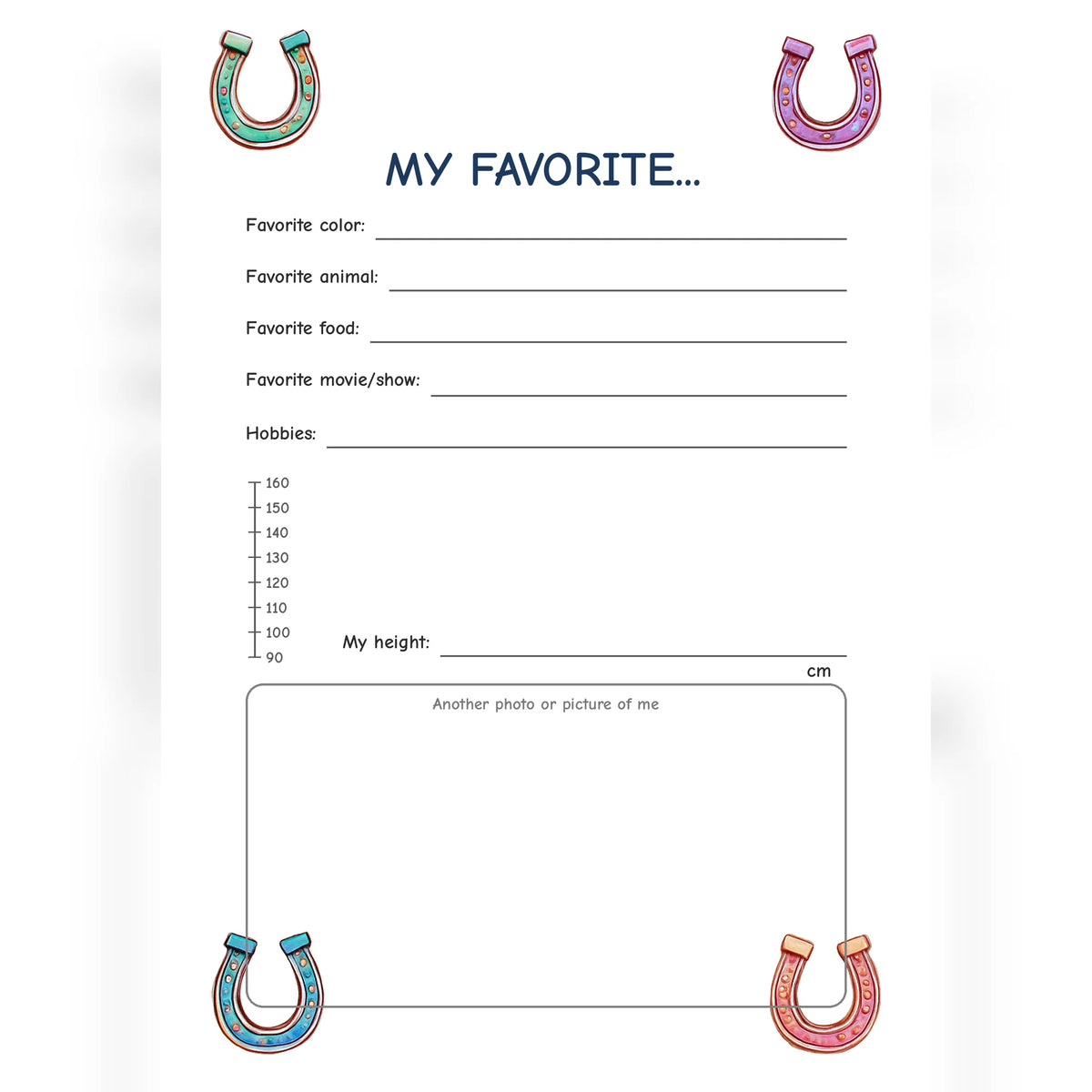 Friendship Book Horseshoe