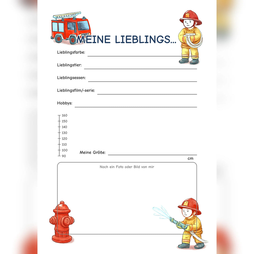 Freundebuch Fire Department