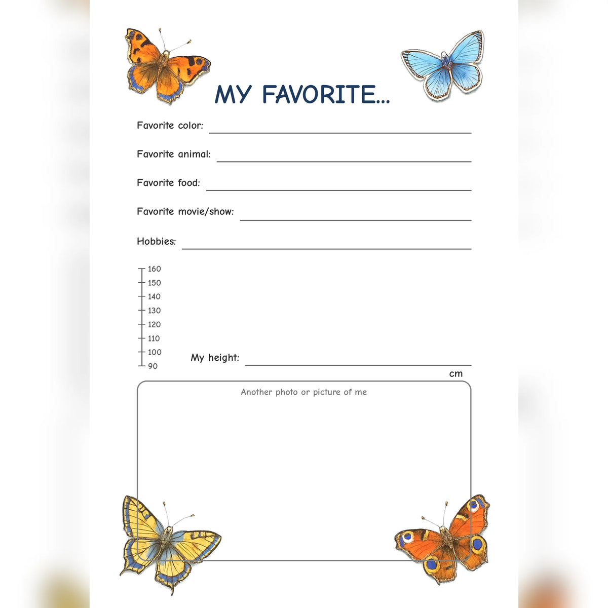 Friendship Book Butterflies