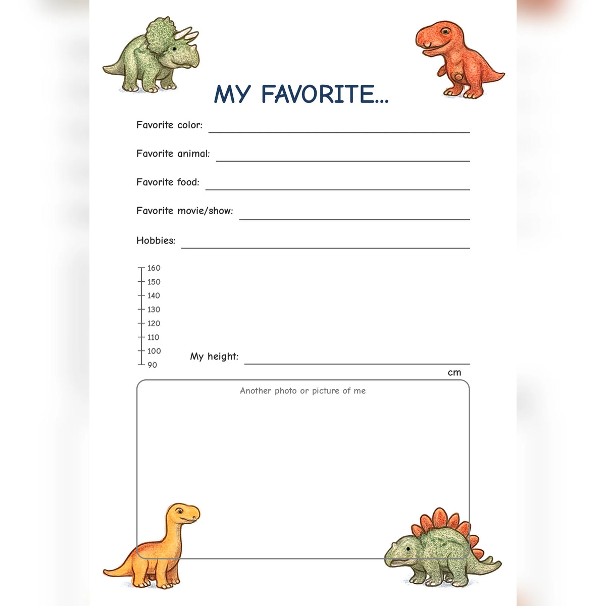 Friendship Book Dinosaur